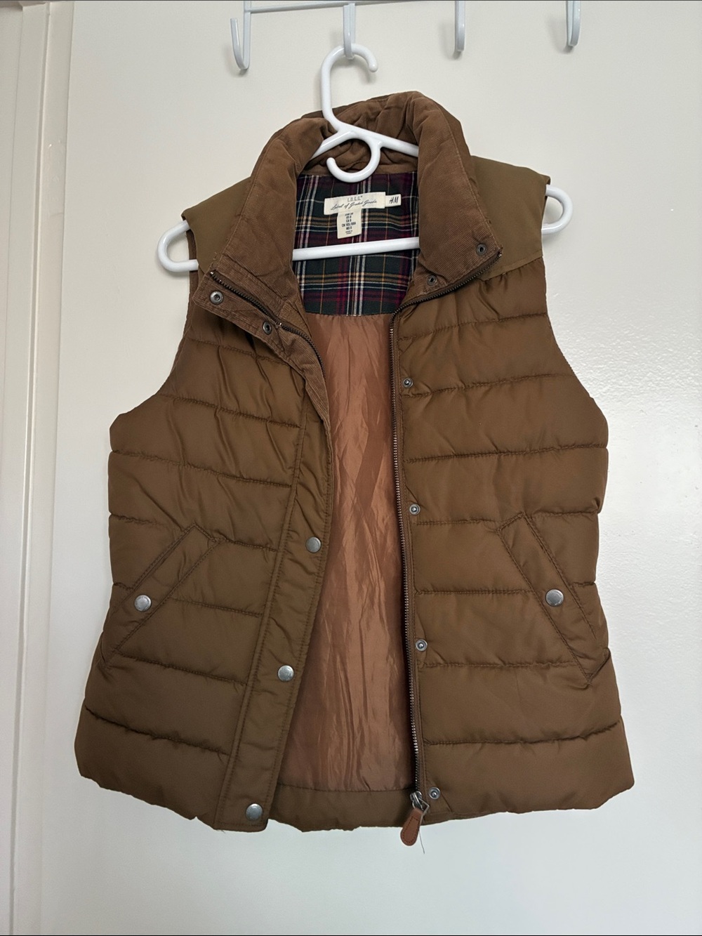 Women’s Quilted Brown Puffer Vest